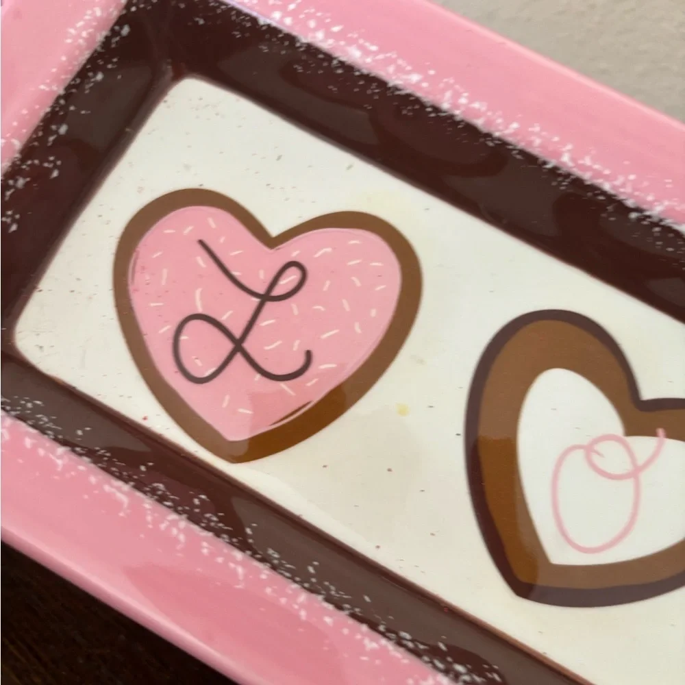 Pink and Brown Heart Wall Decor